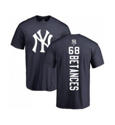 MLB Nike New York Yankees #68 Dellin Betances Navy Blue Backer T-Shirt