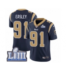 Men's Nike Los Angeles Rams #91 Dominique Easley Navy Blue Team Color Vapor Untouchable Limited Player Super Bowl LIII Bound NFL Jersey