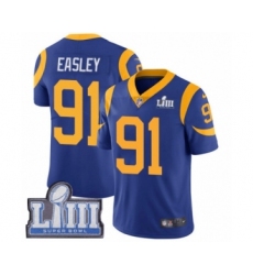 Men's Nike Los Angeles Rams #91 Dominique Easley Royal Blue Alternate Vapor Untouchable Limited Player Super Bowl LIII Bound NFL Jersey