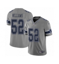 Women's Dallas Cowboys #52 Connor Williams Limited Gray Inverted Legend Football Jersey