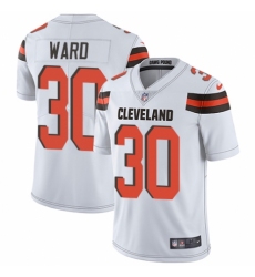 Youth Nike Cleveland Browns #30 Denzel Ward White Vapor Untouchable Elite Player NFL Jersey