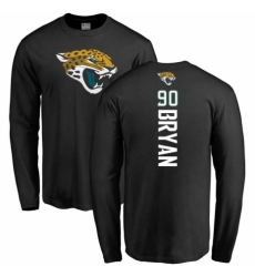 NFL Nike Jacksonville Jaguars #90 Taven Bryan Black Backer Long Sleeve T-Shirt
