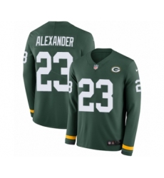 Men's Nike Green Bay Packers #23 Jaire Alexander Limited Green Therma Long Sleeve NFL Jersey