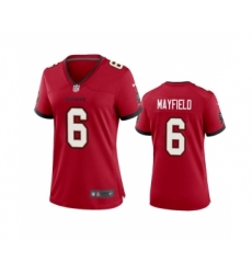 Women's Nike Tampa Bay Buccanee #6 Baker Mayfield Red Stitched Limited Jersey