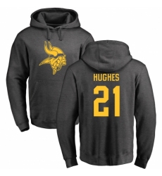 NFL Nike Minnesota Vikings #21 Mike Hughes Ash One Color Pullover Hoodie