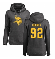 NFL Women's Nike Minnesota Vikings #92 Jalyn Holmes Ash One Color Pullover Hoodie