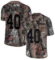 Men's Nike Baltimore Ravens #40 Kenny Young Limited Camo Salute to Service NFL Jersey
