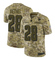 Youth Nike Atlanta Falcons #28 Justin Bethel Limited Camo 2018 Salute to Service NFL Jersey