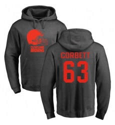 NFL Nike Cleveland Browns #63 Austin Corbett Ash One Color Pullover Hoodie