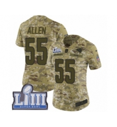 Women's Nike Los Angeles Rams #55 Brian Allen Limited Camo 2018 Salute to Service Super Bowl LIII Bound NFL Jersey