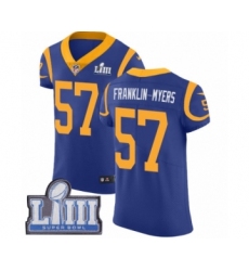 Men's Nike Los Angeles Rams #57 John Franklin-Myers Royal Blue Alternate Vapor Untouchable Elite Player Super Bowl LIII Bound NFL Jersey