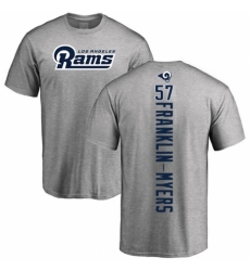 NFL Nike Los Angeles Rams #57 John Franklin-Myers Ash Backer T-Shirt