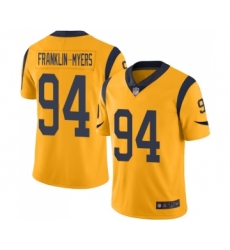 Youth Los Angeles Rams #94 John Franklin-Myers Limited Gold Rush Vapor Untouchable Football Jersey