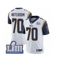 Men's Nike Los Angeles Rams #70 Joseph Noteboom White Vapor Untouchable Limited Player Super Bowl LIII Bound NFL Jersey