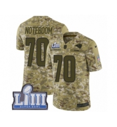 Youth Nike Los Angeles Rams #70 Joseph Noteboom Limited Camo 2018 Salute to Service Super Bowl LIII Bound NFL Jersey