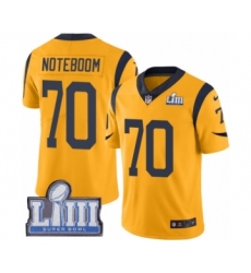 Youth Nike Los Angeles Rams #70 Joseph Noteboom Limited Gold Rush Vapor Untouchable Super Bowl LIII Bound NFL Jersey