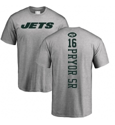NFL Nike New York Jets #16 Terrelle Pryor Sr. Ash Backer T-Shirt