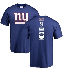 NFL Nike New York Giants #9 Riley Dixon Royal Blue Backer T-Shirt