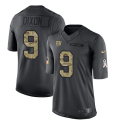 Youth Nike New York Giants #9 Riley Dixon Limited Black 2016 Salute to Service NFL Jersey