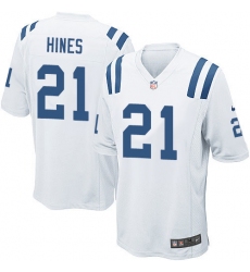 Men's Nike Indianapolis Colts #21 Nyheim Hines Game White NFL Jersey