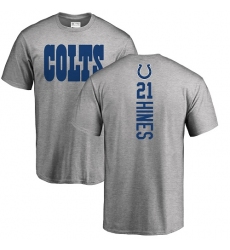 NFL Nike Indianapolis Colts #21 Nyheim Hines Ash Backer T-Shirt