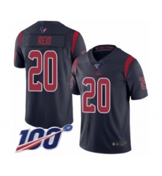 Men's Houston Texans #20 Justin Reid Limited Navy Blue Rush Vapor Untouchable 100th Season Football Jersey