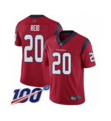 Men's Houston Texans #20 Justin Reid Red Alternate Vapor Untouchable Limited Player 100th Season Football Jersey