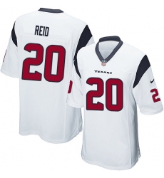 Men's Nike Houston Texans #20 Justin Reid Game White NFL Jersey
