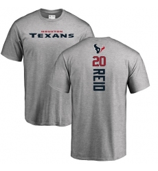 NFL Nike Houston Texans #20 Justin Reid Ash Backer T-Shirt