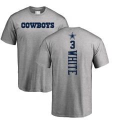 NFL Nike Dallas Cowboys #3 Mike White Ash Backer T-Shirt