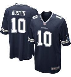 Men's Nike Dallas Cowboys #10 Tavon Austin Game Navy Blue Team Color NFL Jersey