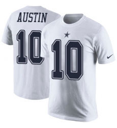 NFL Men's Nike Dallas Cowboys #10 Tavon Austin White Rush Pride Name & Number T-Shirt