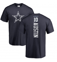 NFL Nike Dallas Cowboys #10 Tavon Austin Navy Blue Backer T-Shirt
