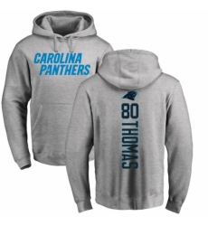 NFL Nike Carolina Panthers #80 Ian Thomas Ash Backer Pullover Hoodie