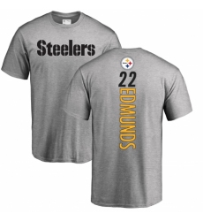 Nike Pittsburgh Steelers #22 Terrell Edmunds Ash Backer T-Shirt