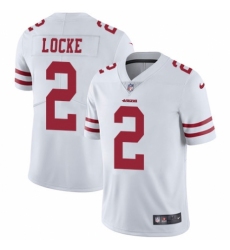 Youth Nike San Francisco 49ers #2 Jeff Locke White Vapor Untouchable Elite Player NFL Jersey