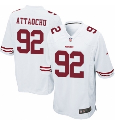 Men's Nike San Francisco 49ers #92 Jeremiah Attaochu Game White NFL Jersey