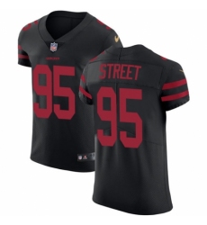 Men's Nike San Francisco 49ers #95 Kentavius Street Black Alternate Vapor Untouchable Elite Player NFL Jersey