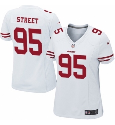 Women's Nike San Francisco 49ers #95 Kentavius Street Game White NFL Jersey