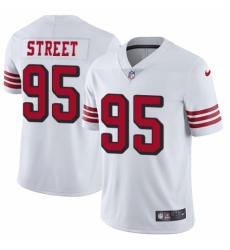 Youth Nike San Francisco 49ers #95 Kentavius Street Limited White Rush Vapor Untouchable NFL Jersey