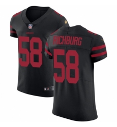 Men's Nike San Francisco 49ers #58 Weston Richburg Black Alternate Vapor Untouchable Elite Player NFL Jersey