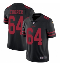 Youth Nike San Francisco 49ers #64 Jonathan Cooper Black Vapor Untouchable Elite Player NFL Jersey