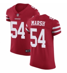 Men's Nike San Francisco 49ers #54 Cassius Marsh Red Team Color Vapor Untouchable Elite Player NFL Jersey