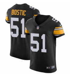 Men's Nike Pittsburgh Steelers #51 Jon Bostic Black Alternate Vapor Untouchable Elite Player NFL Jersey