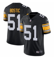 Men's Nike Pittsburgh Steelers #51 Jon Bostic Black Alternate Vapor Untouchable Limited Player NFL Jersey