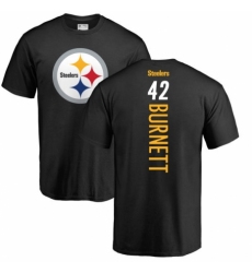 Nike Pittsburgh Steelers #42 Morgan Burnett Black Backer T-Shirt