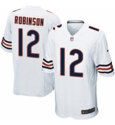 Men's Nike Chicago Bears #12 Allen Robinson Game White NFL Jersey