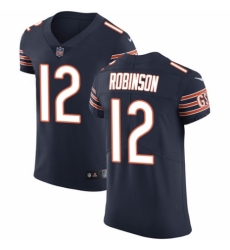Men's Nike Chicago Bears #12 Allen Robinson Navy Blue Team Color Vapor Untouchable Elite Player NFL Jersey