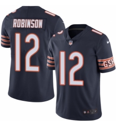 Men's Nike Chicago Bears #12 Allen Robinson Navy Blue Team Color Vapor Untouchable Limited Player NFL Jersey
