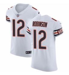 Men's Nike Chicago Bears #12 Allen Robinson White Vapor Untouchable Elite Player NFL Jersey